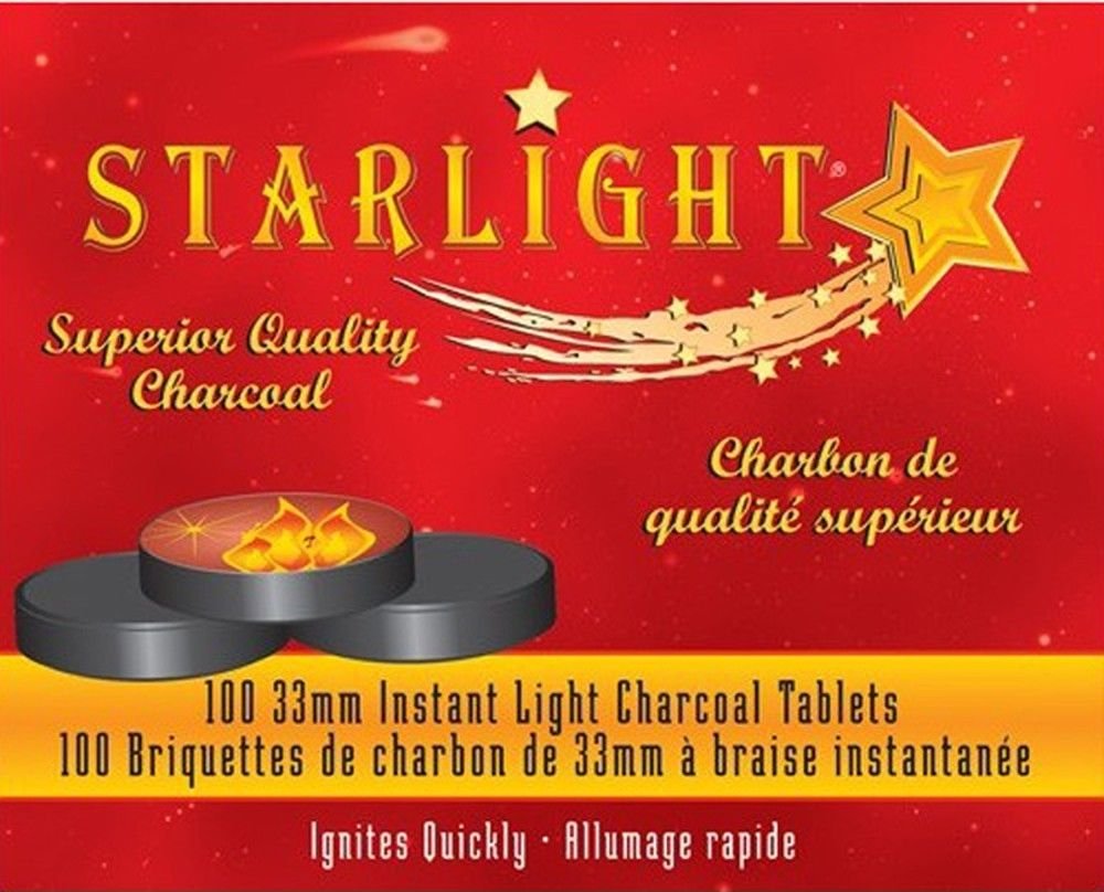 Amazon.com: 100 Pcs STARLIGHT Hookah Charcoal Quick Lite Shisha